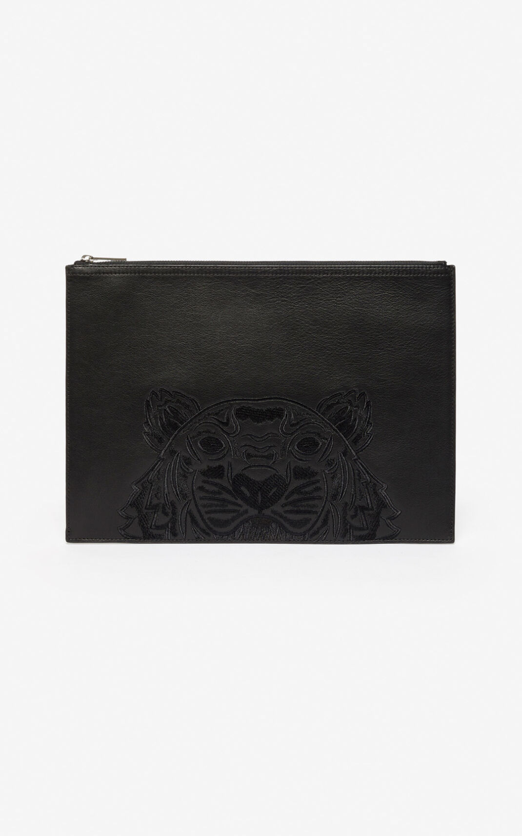 Kenzo Tiger briefcase Clutch Çanta Bayan Siyah | 5782-LZFER